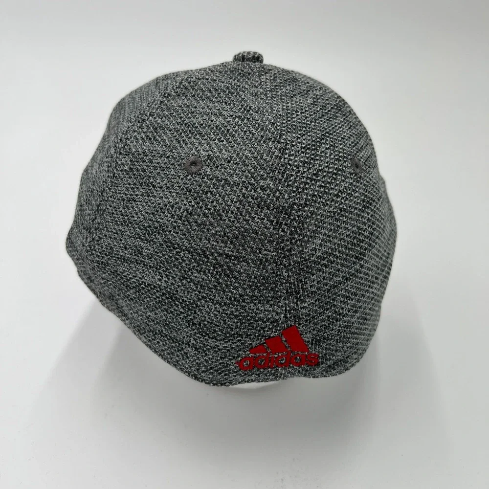 Adidas NC State Wolfpack Climalite Baseball‎ Cap Size S M Gray Red Embroidered